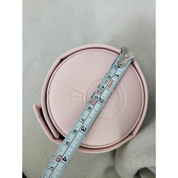 Pandora Blush Pink Circle Travel Jewelry Case Accordion Slide Open - Picture 11 of 11